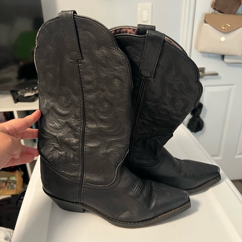 Black Leather Boots